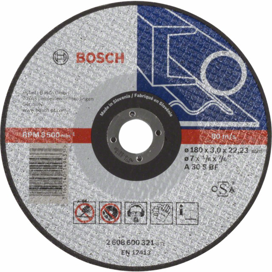 KAPSKIVA METALL RAK 180X3.0MM