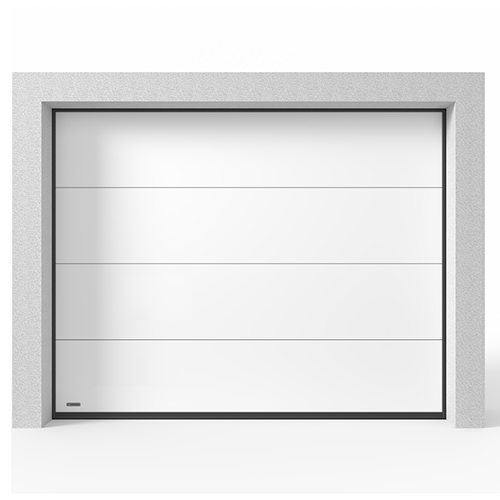 Garageport Takskjutport Modern Vit, 2400x2000