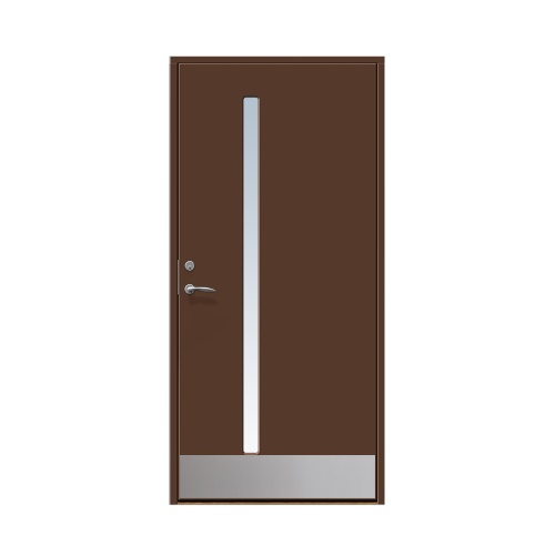Enkeldörr till villa Hjärup 9 x 20, Högerhängd, Nötbrun