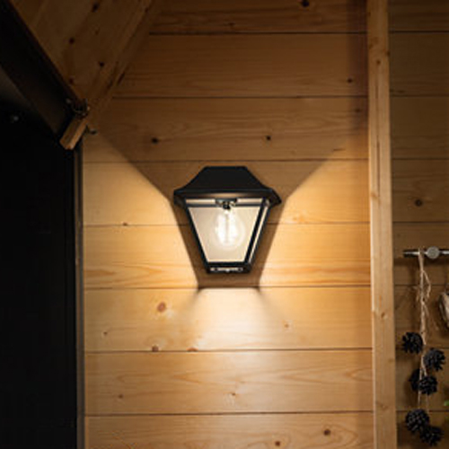 Vägglampa Philips AlpenGlow E27 Svart