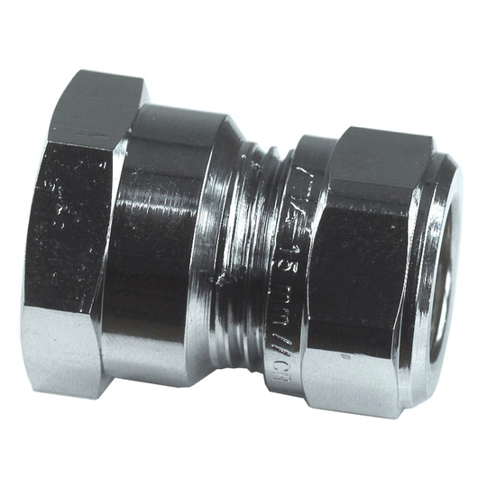 KOPPARRÖRSKOPPLING RAK INV GG 15XR15 KROM | Beijerbygg Byggmaterial